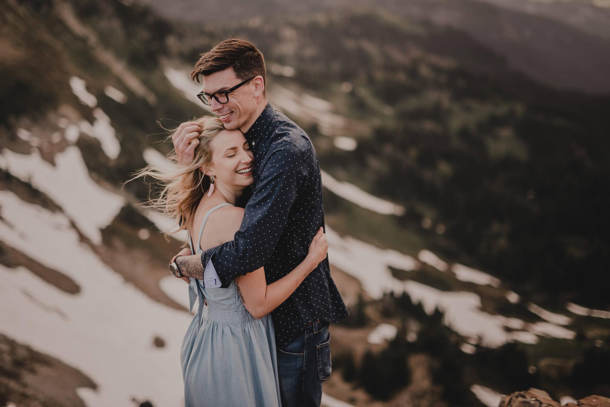 Mt Rainier Washington Engagement Session Photography 001