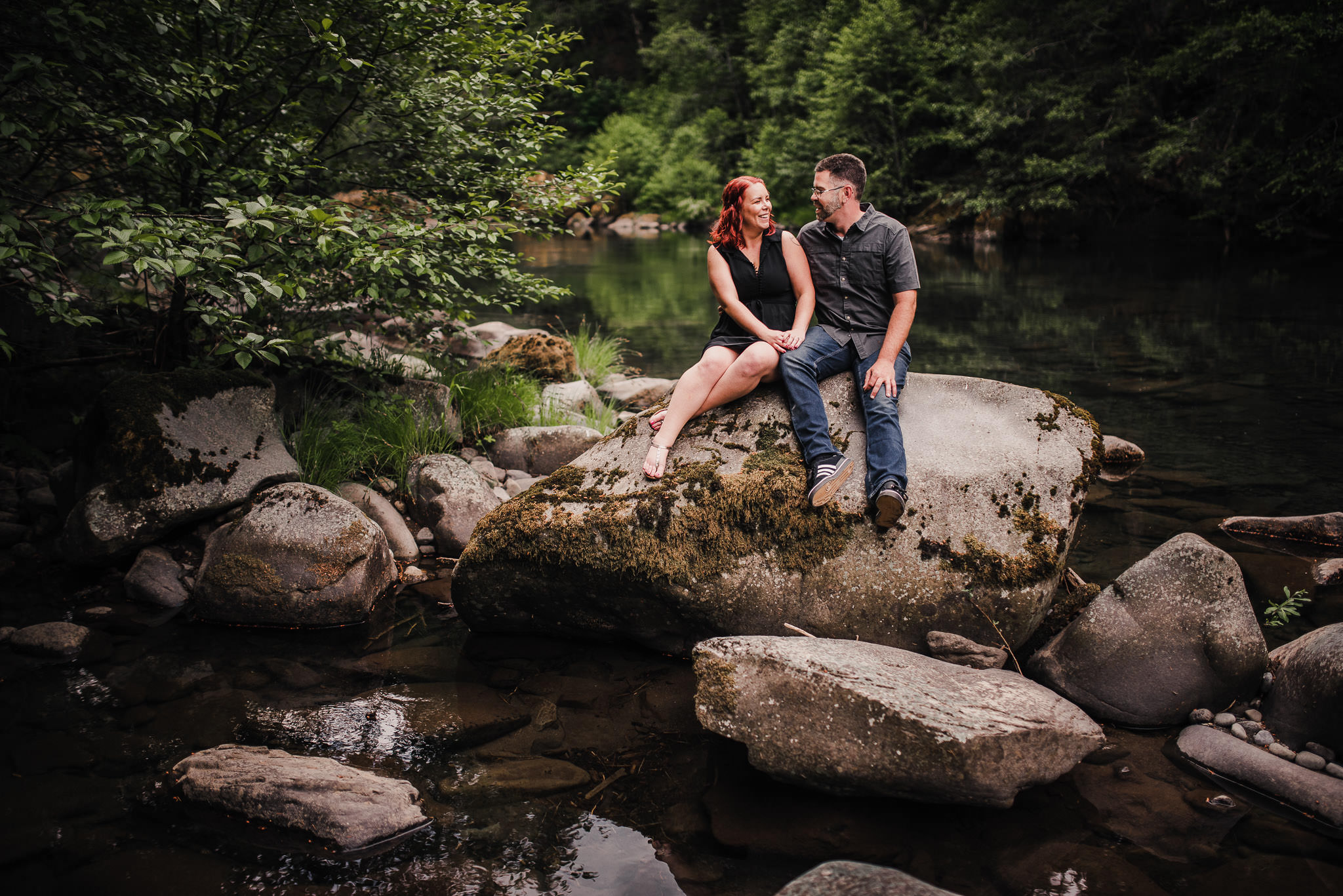 Clackamas River Engagement Photography