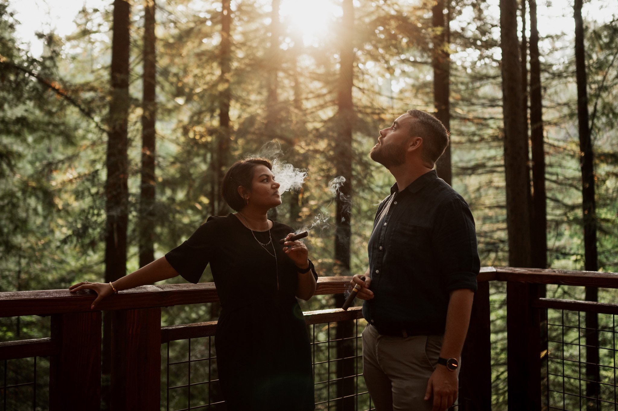 Hoyt Arboretum Redwood Deck Surprise Proposal Photography