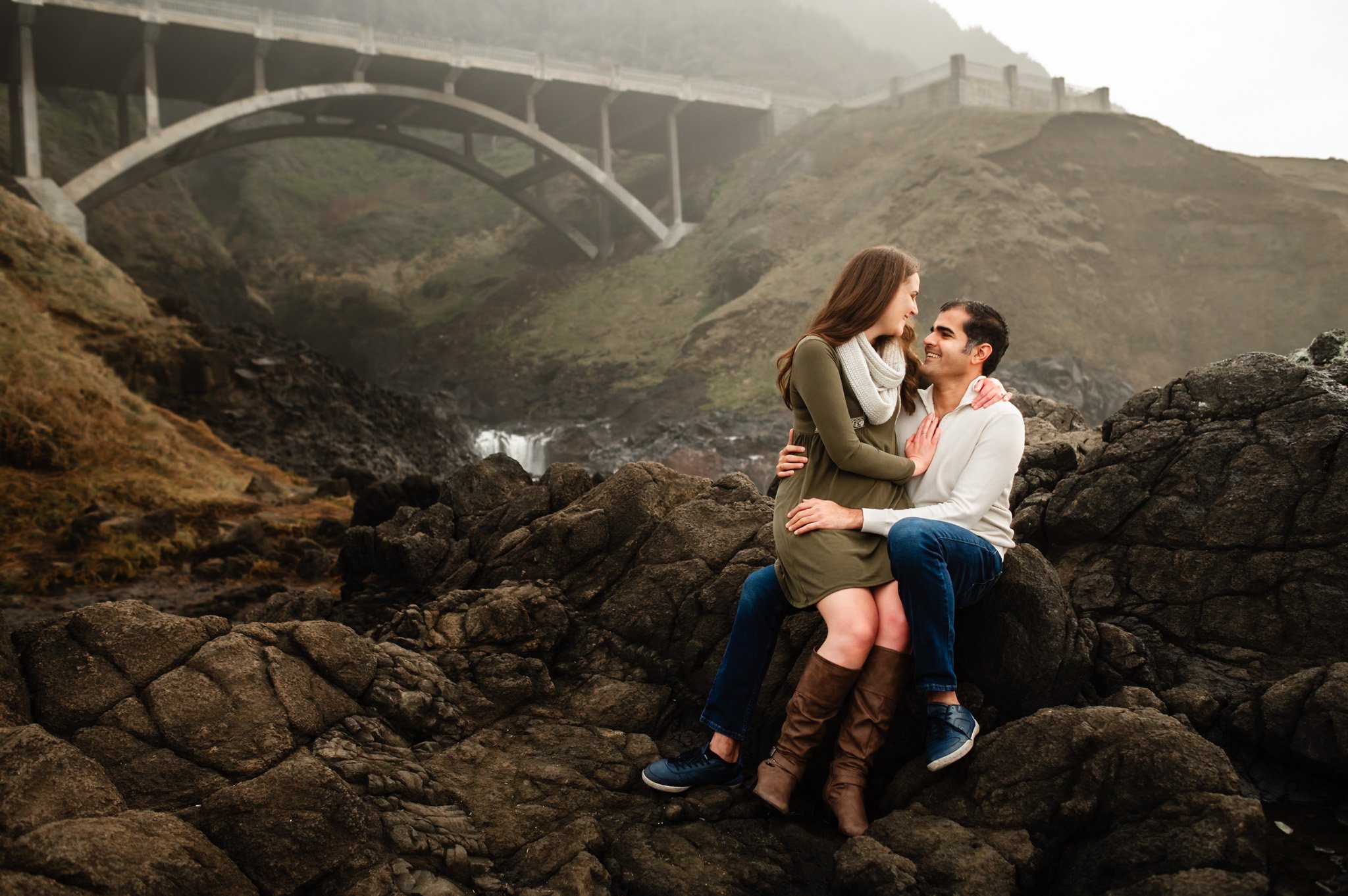 Oregon Coast Surprise Proposal Photography