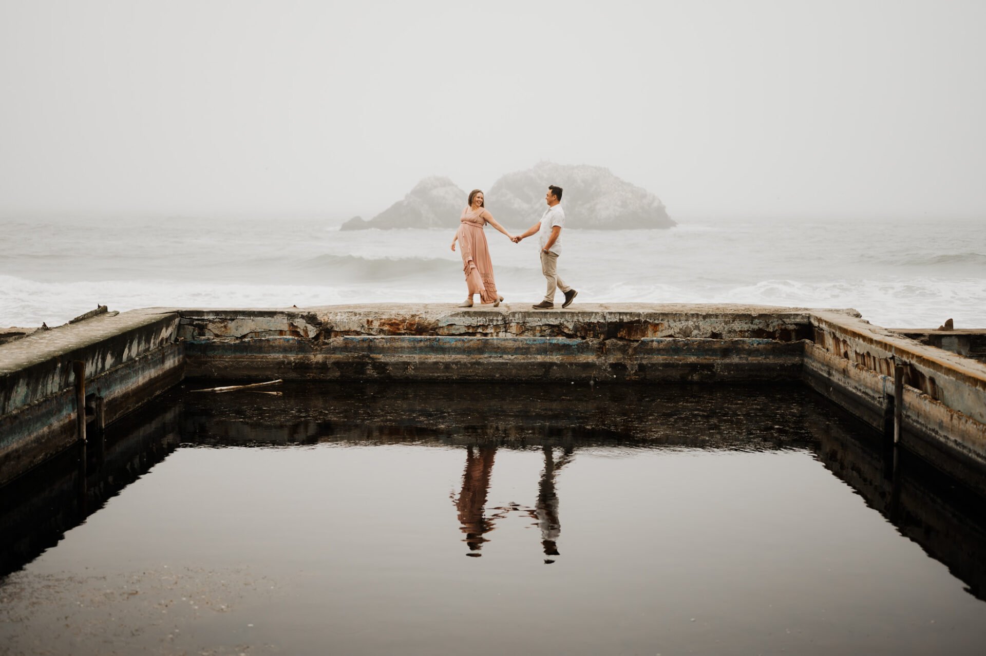 Sutro Bath San Francisco Maternity Session Photography